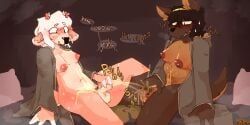 yan_(character), catjamn, accessory, anthro, areola