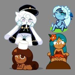 cocoa_cookie, lady_in_azure_(shadow_milk_cookie), milkyway_cookie, shadow_milk_cookie, tiger_lily_cookie