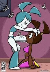 jenny_wakeman, xj-9, my_life_as_a_teenage_robot, garabatoz, 2girls