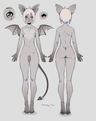 frenky_hw, a-pose, anthro, bat, chichi_(frenky_hw)
