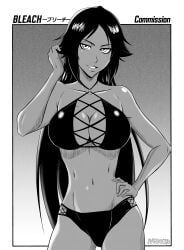 shihouin_yoruichi, bleach, 1girl, bikini, bleach:_brave_souls