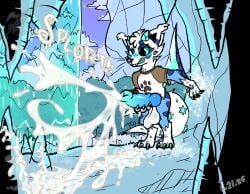 blizzate, 2_tails, animal_genitalia, animal_penis, anthro