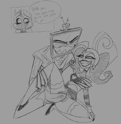 charlie_morningstar_(hazbin_hotel), velvette, vox_(hazbin_hotel), hazbin_hotel, pervertedf-ggot