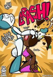 xj-9, my_life_as_a_teenage_robot, nickelodeon, garabatoz, 2girls