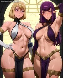 cha_hae_in, esil_radiru, solo_leveling, dandanhub, 2girls