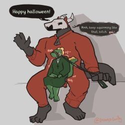 halloween, holidays, luvamisguilty, ambiguous_penetration, black_body