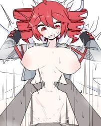 kasane_teto, synthesizer_v, voifoooork, 1boy, 1girls