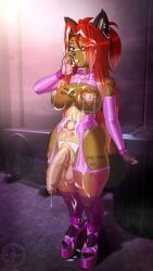 yasha_(tanukiarts), tanukiarts, 5_fingers, 5_toes, alley