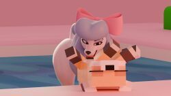 fox_(minecraft), georgette_(oliver_and_company), disney, microsoft, minecraft
