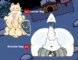 greater_dog, lesser_dog, undertale, undertale_(series), pelnsfw