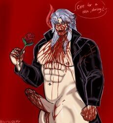 offenderman, creepypasta, kinkysoldiers, 1boy, big_balls