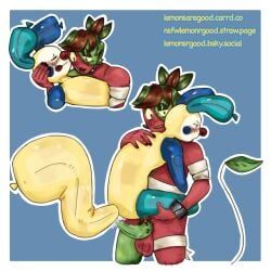 berry_beast_sprout, looey_(dandy's_world), show-time_looey, sprout_(dandy's_world), dandy's_world