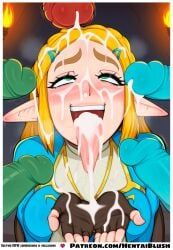 princess_zelda, zelda_(breath_of_the_wild), breath_of_the_wild, the_legend_of_zelda, hentblush