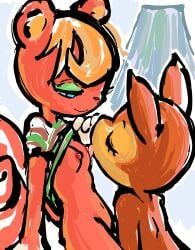 caroline_(animal_crossing), fauna_(animal_crossing), animal_crossing, nintendo, pleasurecheri