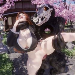 hollow_(bleach), matsumoto_rangiku, bleach, comandorekin, rekin3d