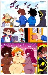 jay_(new_rapstar_fnf), lily_(droideka17), mango_quaver_(female), oc, original