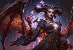 lilith_(diablo), diablo, philon, 1girls, black_dress