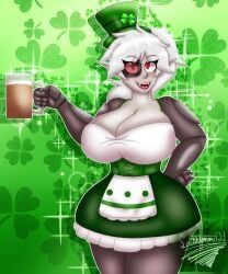 kuro_(scribbleman123), saint_patricks_day, st._patrick's_day, scribbleman123, 1girl