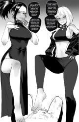 izuku_midoriya, momo_yaoyorozu, ochako_uraraka, my_hero_academia, mr.skull