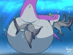 anal, anal_vore, aquatic, belly, big_belly