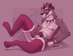 christmas, holidays, animal_genitalia, animal_penis, anthro