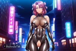 koukawa_oboro, taimanin_asagi_zero, kagami_hirotaka, 1girl, armor