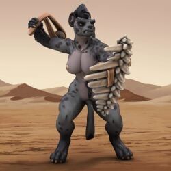 shenzi, hero_forge, the_lion_king, anatomically_correct_genitalia, anatomically_correct_pussy