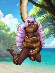 jacinthe_(pokemon), kaa, kaa_(jungle_book), yukari_(pokemon), disney