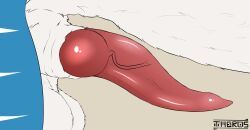 mythology, theros_(artist), animal_genitalia, balls, belly