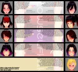 original_character, original, 1boy, 4futas, ass