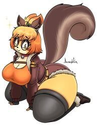 derpybelle, isabelle_(animal_crossing), squirrel_girl_(cosplay), animal_crossing, marvel