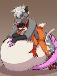 ferox_(feroxdoon), zannathedragon, american_opossum, anal, anal_penetration