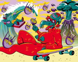 mountain_dew, drawsputin, bird_girl, bird_humanoid, crocodile