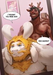 asgore_dreemurr, rudolph_holiday, deltarune, undertale_(series), pandarita