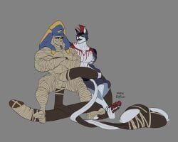 meeper, anthro, balls, balls_frottage, big_balls