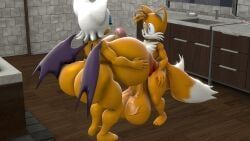 rouge_the_bat, rouge_the_bat_(kabalmystic), tails_the_fox, tails_the_fox_(kabalmystic), sonic_(series)
