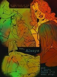 seductive_woman_(no,_i'm_not_a_human), no_im_not_a_human, bisexual, blowjob, love_triangle