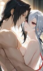 arlecchino_(genshin_impact), fatui, uchiha_itachi, genshin_impact, naruto