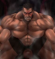 barret_wallace, final_fantasy, final_fantasy_vii, hitenmaru, 2boys