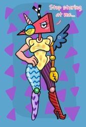 zooble_(the_amazing_digital_circus), glitch_productions, the_amazing_digital_circus, 1girls, abstract_character