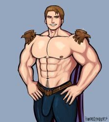 homelander, the_boys, kinkysoldiers, 1boy, abs