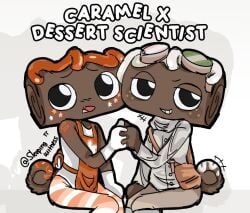 caramel_drizzle_cosmo, cosmo_(dandy's_world), dessertful_scientist_cosmo, toon_(dandy's_world), blushcrunch_studio