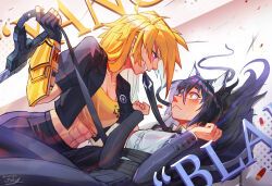 blake_belladonna, yang_xiao_long, rwby, artisticfelixd, 2girls