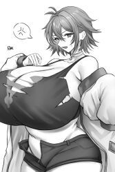doinaka, anger_vein, blush, bursting_breasts, curvy