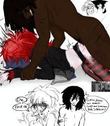 spencer_(rotten_callie), verlorene_wahrnehmung, rotten_callie, 1boy, 1intersex