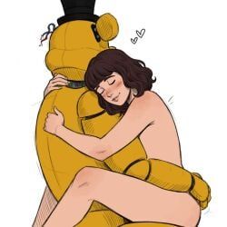 abby_(fnafhs), abby_schmidt, golden_freddy, golden_freddy_(fnaf), five_nights_at_freddy's
