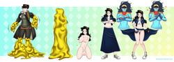 jotaro_kujo, stand_(jjba), star_platinum, yellow_temperance, jojo's_bizarre_adventure