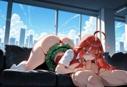 nakano_itsuki, go-toubun_no_hanayome, miyuai, 1girl, ahoge