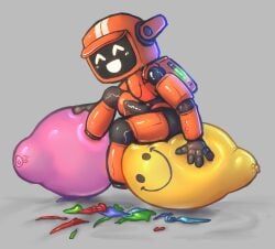 k-vrc, badipoki, anthro, balloon, balloon_popping