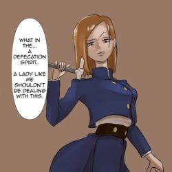 kugisaki_nobara, jjk, jujutsu_kaisen, pon_(artist), qnomolymous